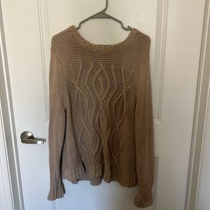 Lands End Drifter Sweater- Beige
